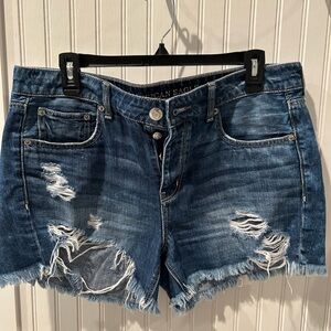 American Eagle Outfitters TomGirl Ripped Jean Shorts